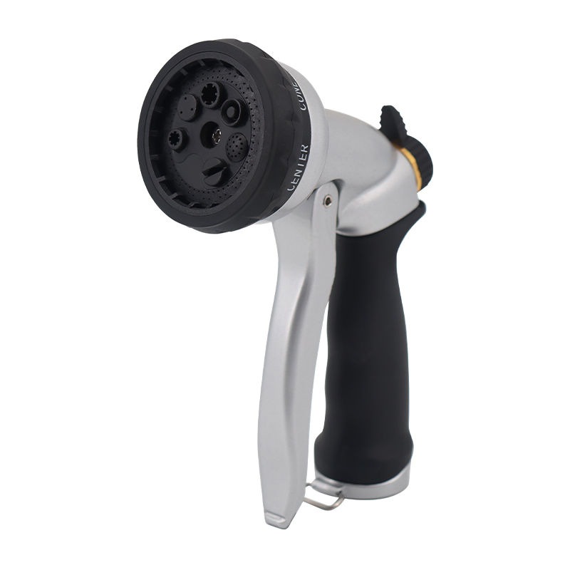 Non-slip Hose Nozzle – 7-Pattern Adjustable Garden Hose Sprayer with Ergonomic Rubber Grip
