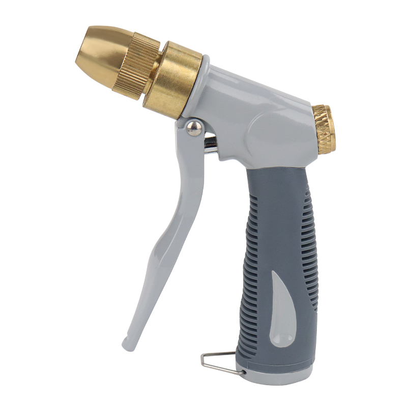 One-Handed Hose Nozzle with Adjustable Spray for Watering, Cleaning, and Outdoor Tasks