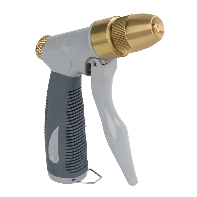 One-Handed Hose Nozzle with Adjustable Spray for Watering, Cleaning, and Outdoor Tasks