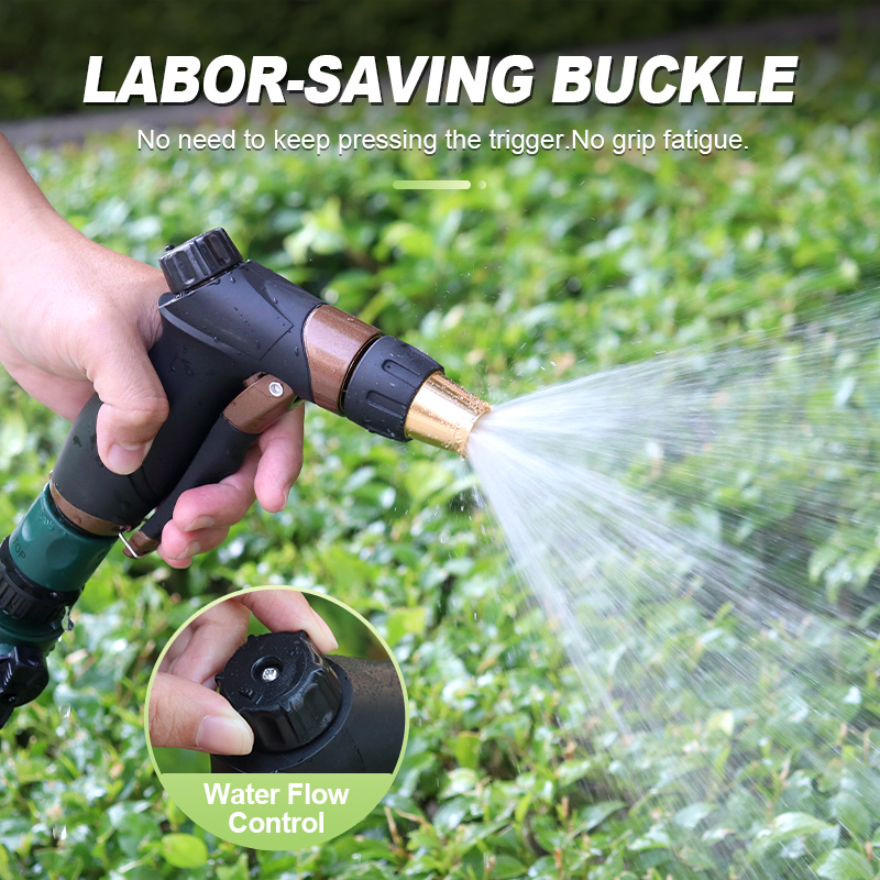 Outdoor Kitchen Water Gun Cleaning Nozzle with Adjustable Brass Jet