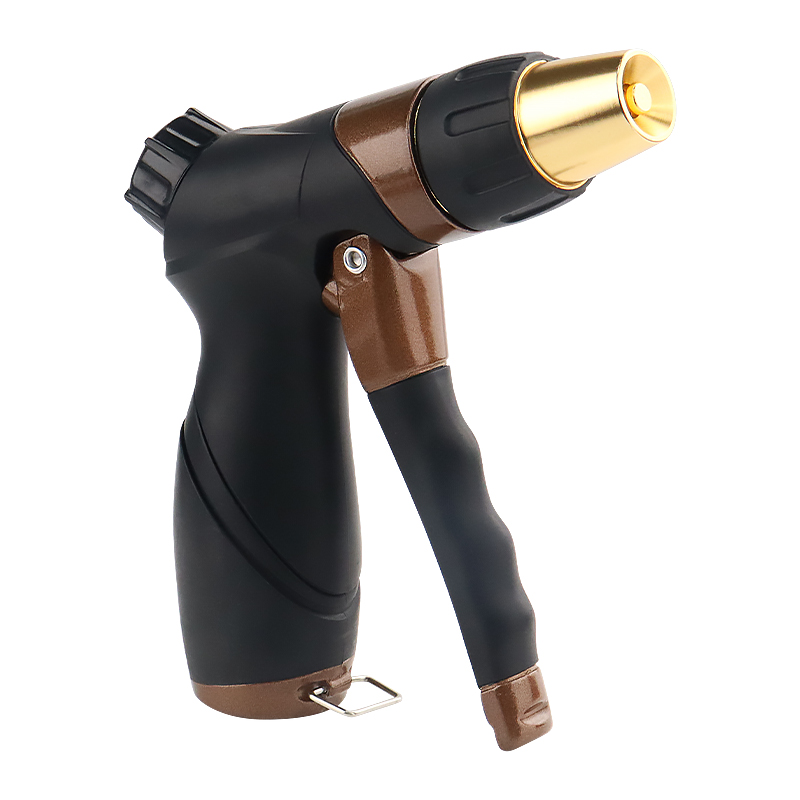 Outdoor Kitchen Water Gun Cleaning Nozzle with Adjustable Brass Jet