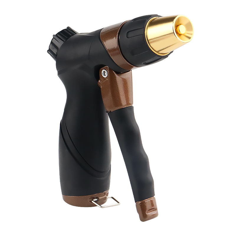 Outdoor Kitchen Water Gun Cleaning Nozzle with Adjustable Brass Jet