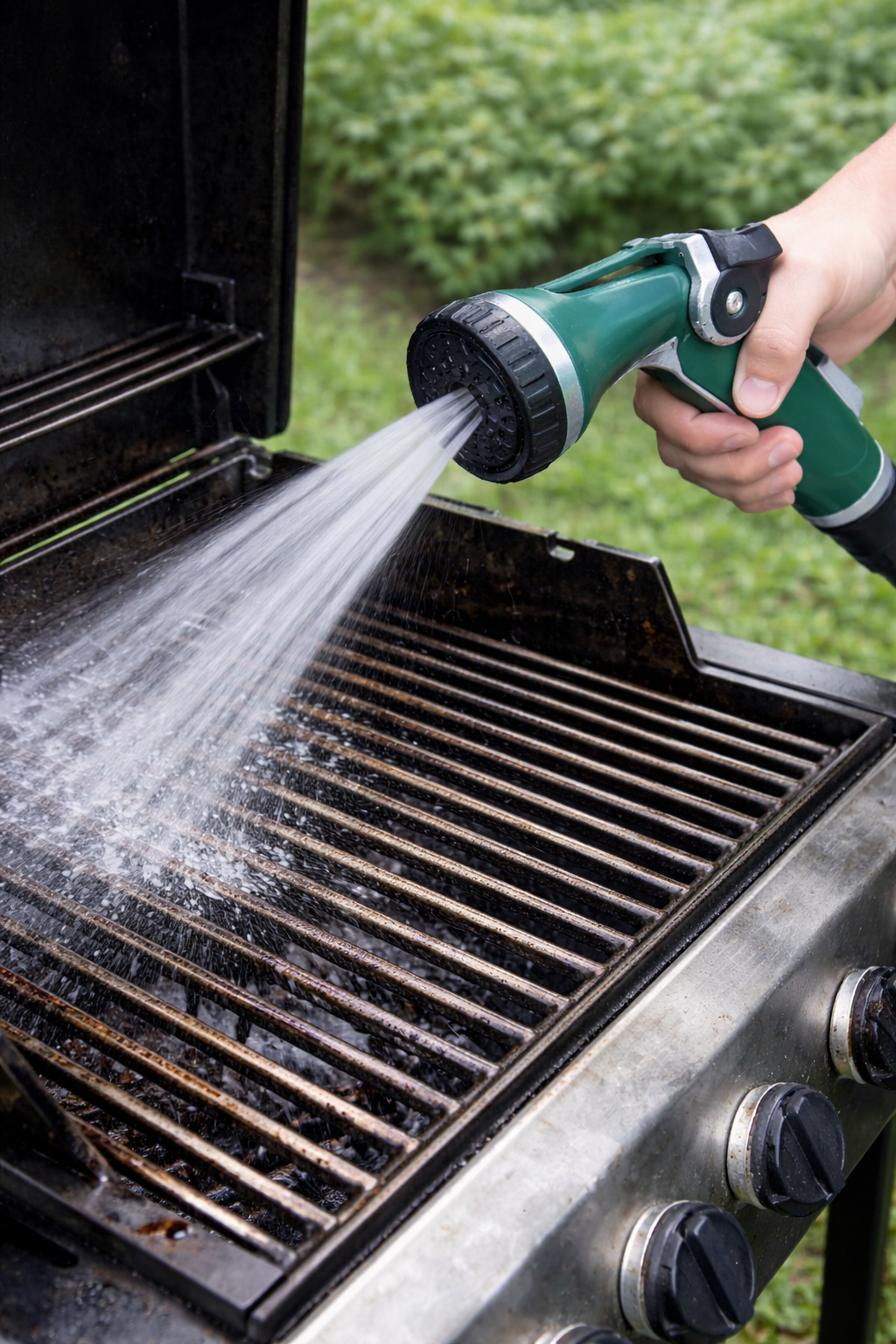 Portable Multi-Pattern BBQ Spray Solution Dispenser Hose Nozzle