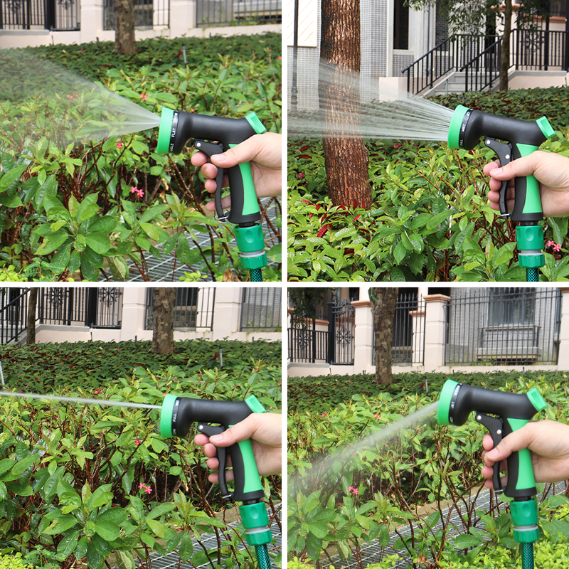 7-Setting Reinforced Hose Sprayer with Ergonomic Handle for Garden, Car Wash, and Outdoor Use