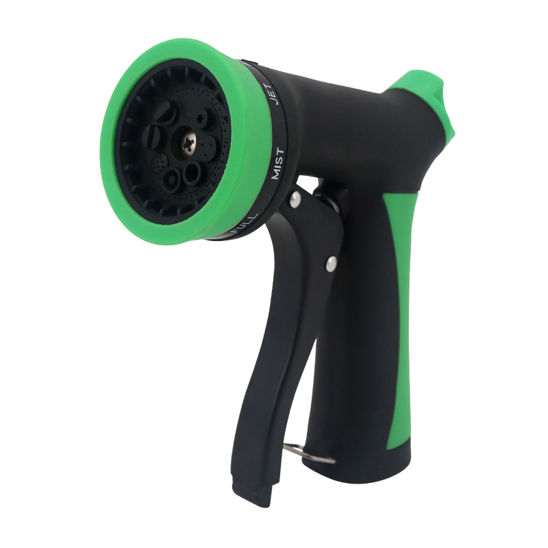 7-Setting Reinforced Hose Sprayer with Ergonomic Handle for Garden, Car Wash, and Outdoor Use
