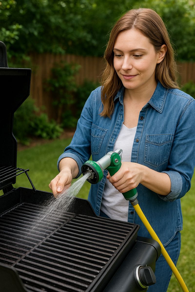 Rust-Resistant Hose Nozzle for Barbecue – Durable Multi-Spray Head