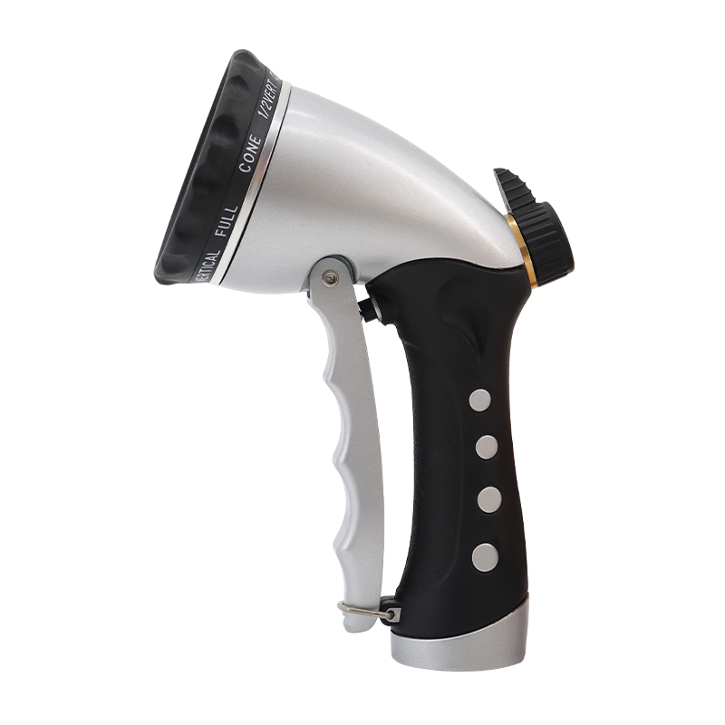 Rustproof Hose Nozzle with Adjustable Spray Patterns for Garden and Outdoor Use