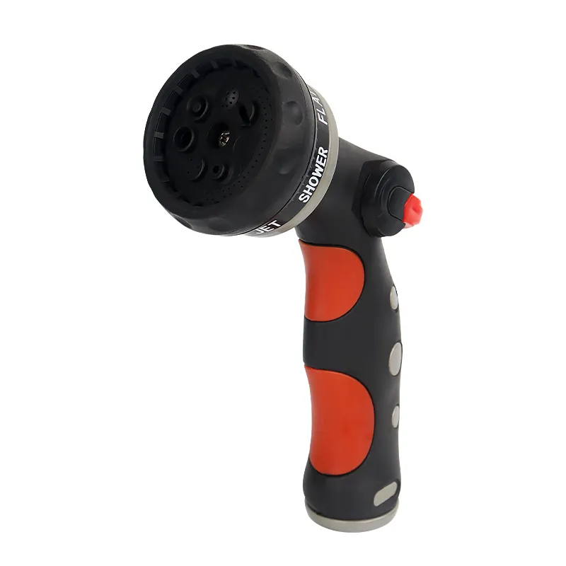 Multi-Pattern Thumb Control Hose Nozzle – 7-Pattern Ergonomic Garden Sprayer with Soft Grip