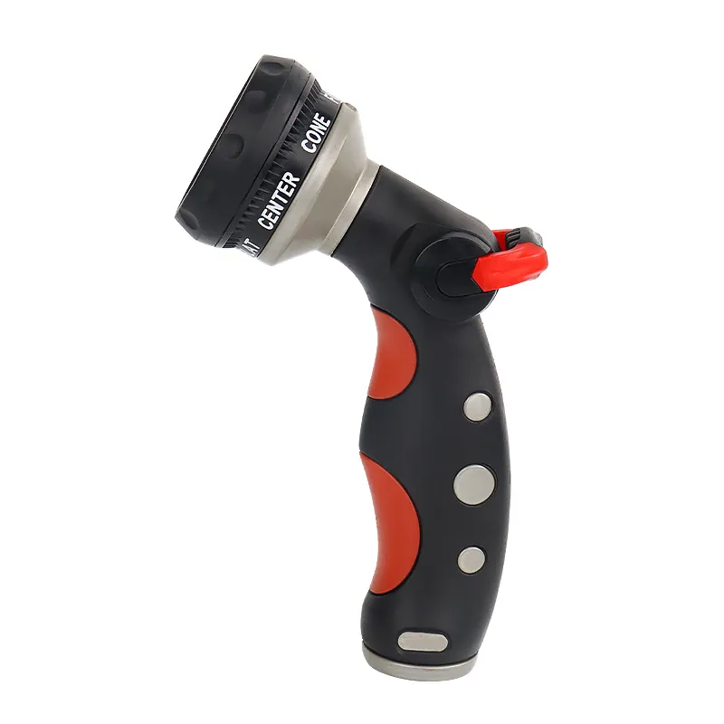 Multi-Pattern Thumb Control Hose Nozzle – 7-Pattern Ergonomic Garden Sprayer with Soft Grip