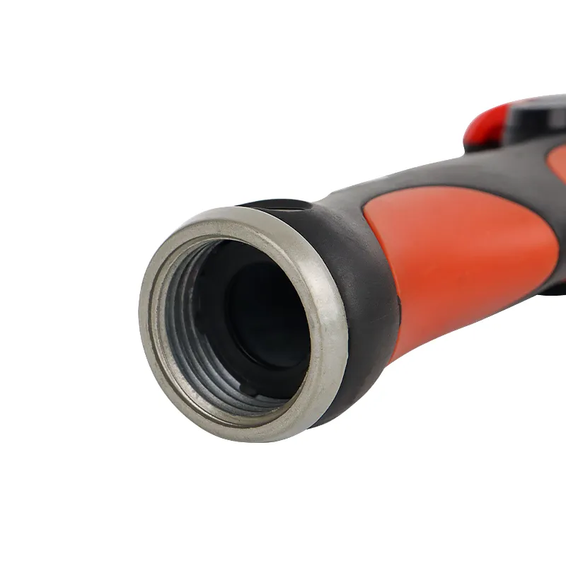 7-Pattern Metal Thumb Control Garden Hose Nozzle – Leak-Proof, Ergonomic & Durable