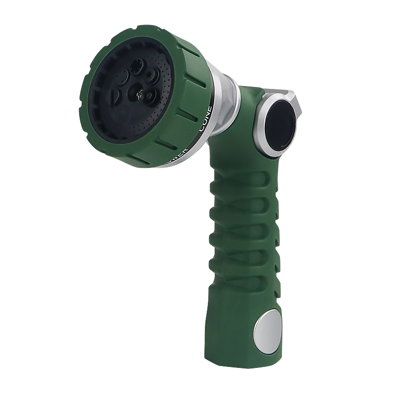 Thumb Control Water Nozzle – 7 Pattern Adjustable Spray, Ergonomic Handle, Leak-Proof for Garden, Car Wash, Pet & Outdoor Use