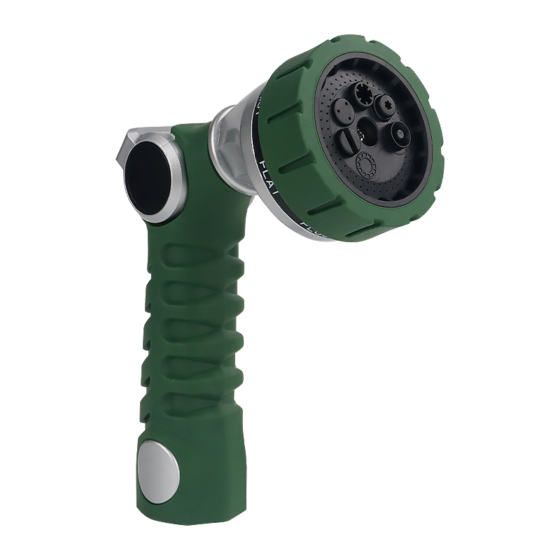Thumb Control Water Nozzle – 7 Pattern Adjustable Spray, Ergonomic Handle, Leak-Proof for Garden, Car Wash, Pet & Outdoor Use