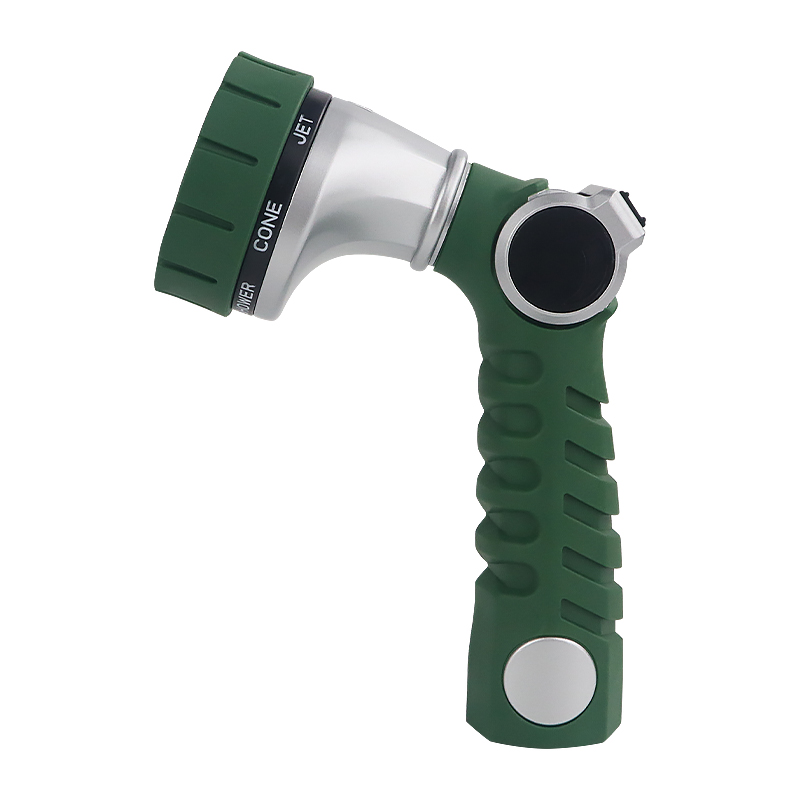 Thumb Control Water Nozzle – 7 Pattern Adjustable Spray, Ergonomic Handle, Leak-Proof for Garden, Car Wash, Pet & Outdoor Use