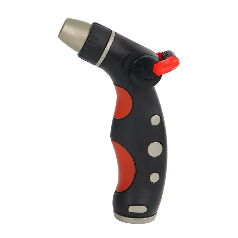 Thumb Lever Hose Nozzle – Ergonomic Adjustable Garden Water Spray Gun for Lawn, Car Wash & Cleaning