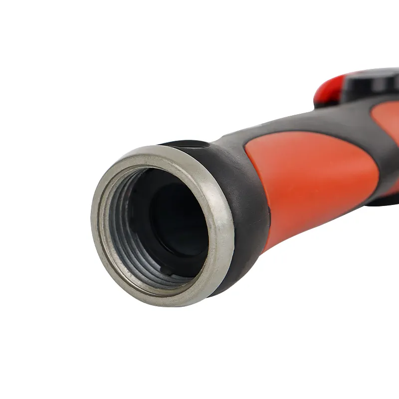 Thumb Lever Hose Nozzle – Ergonomic Adjustable Garden Water Spray Gun for Lawn, Car Wash & Cleaning