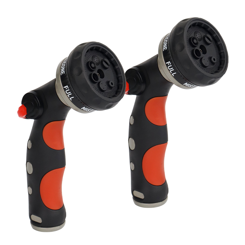 Thumb Switch Hose Nozzle – 7 Pattern Adjustable Garden Water Spray Gun, Ergonomic Handle