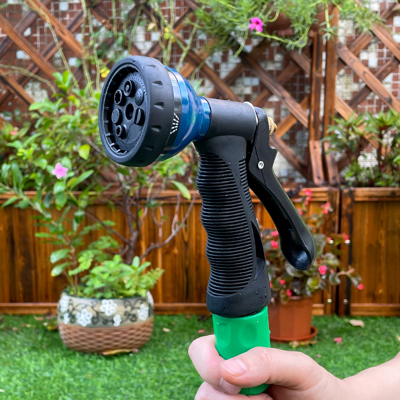 Water Control Nozzle with 7 Adjustable Spray Patterns and Ergonomic Grip
