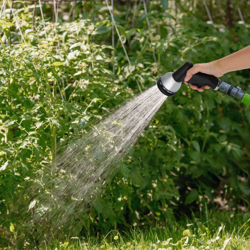 Water Saving Hose Nozzle – Multi-Pattern Adjustable Nozzle with Ergonomic Trigger