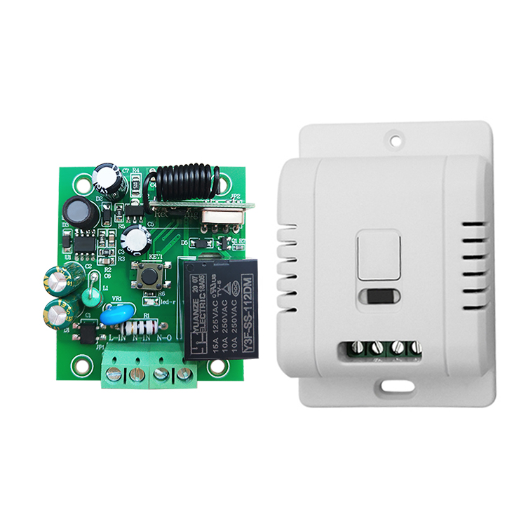 Wide voltage 85V~265VAC Remote Switch 433MHz Wireless Switch Transmitter with Receiver Learning Code