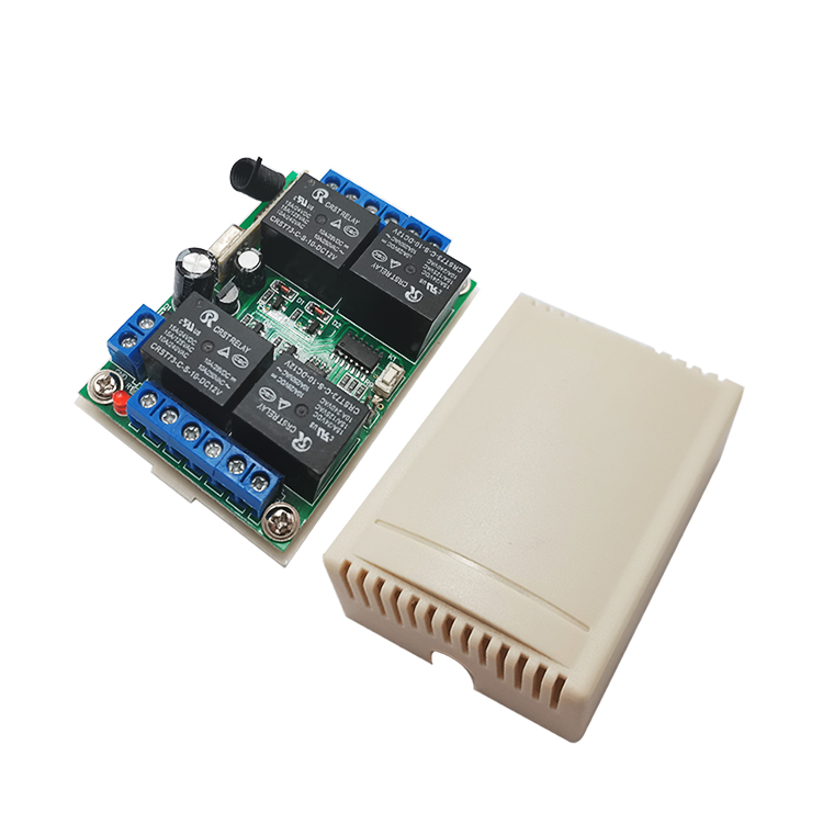 433MHz Remote Control Switch DC 12V 10A 4CH Receiver Module Motor controller Transmitter