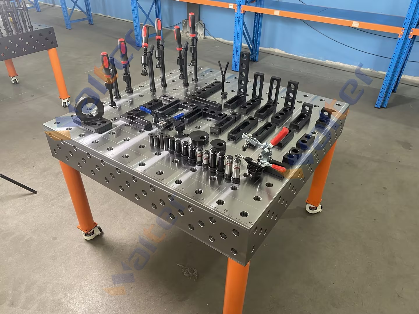 Multi-Sided Welding Table System with Hardened Grid Surface