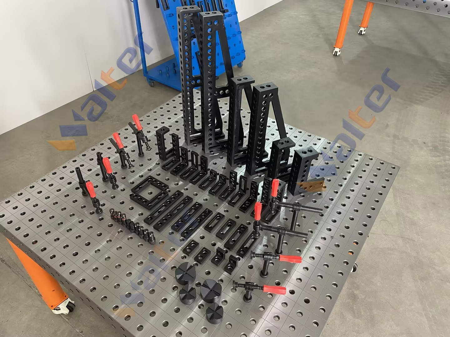 3000×1500×200 Steel Q355 D28 Welding Table | Modular High-Precision Fabrication Grid