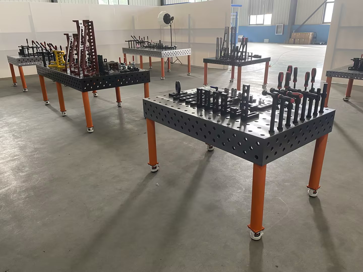 3D Modular Welding Table D16 2400x1200x150mm – Cast Iron HT300