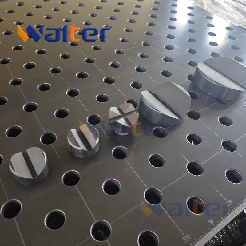 Walter Clamping Block CB28003 (Left) – 375x100x800mm Oversized Cast Iron Fixture for 3D Welding Table