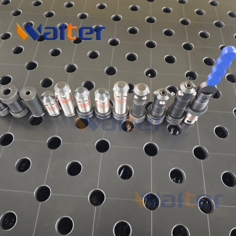 Walter Clamping Block CB28002 (Right) – 375x100x600mm Cast Iron Fixture for Modular Welding Tables