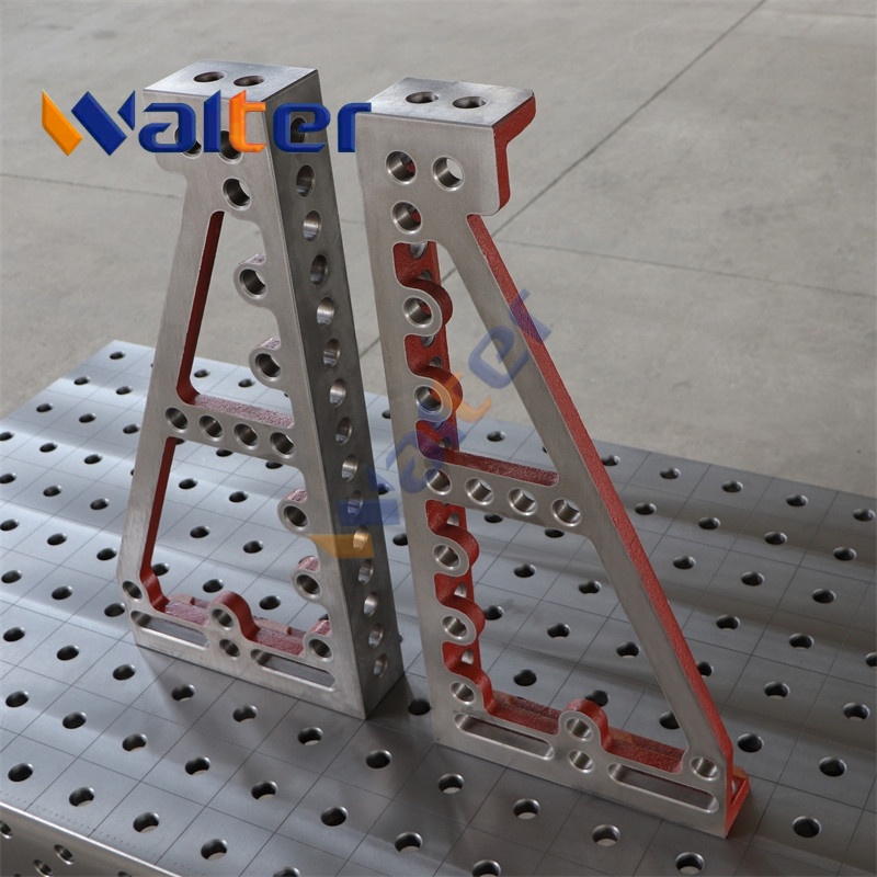 Clamping Block for D28 3D Welding Table 375x100x800mm LEFT – Cast Iron HT300, 28mm Holes