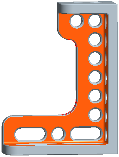 Clamping Block (cast iron) 200x150x50mm Right for D16 3D Welding Table