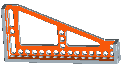 Clamping Block (cast iron) 400x200x50mm Right for D16 3D Welding Table