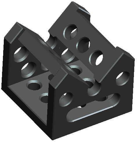 Corner Connection Block 100x100x85mm for D16 3D Welding Table