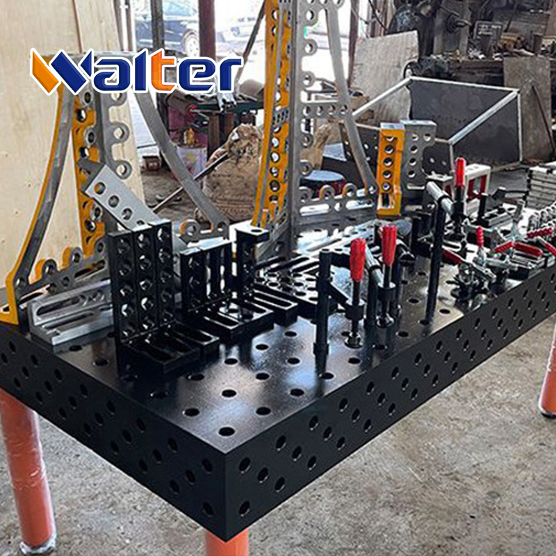 3D Welding Table D28 Cast Iron HT300 | Steel S355 Durable Nitriding Welding Platform 4000x2000mm