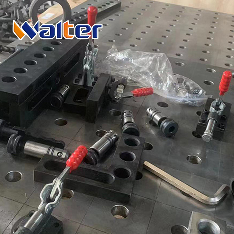 Walter Clamping Block CB28001 (Left) – 275x100x300mm Cast Iron Welding Fixture