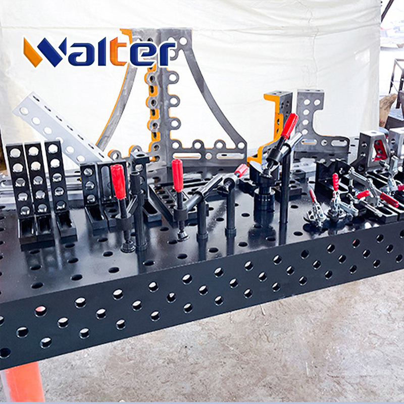 3D Welding Table D28 Cast Iron HT300 | Steel S355 Durable Nitriding Welding Platform 4000x2000mm