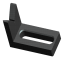 V Stop 175X103X75X90° (Variant 2) for D28 3D Welding Table