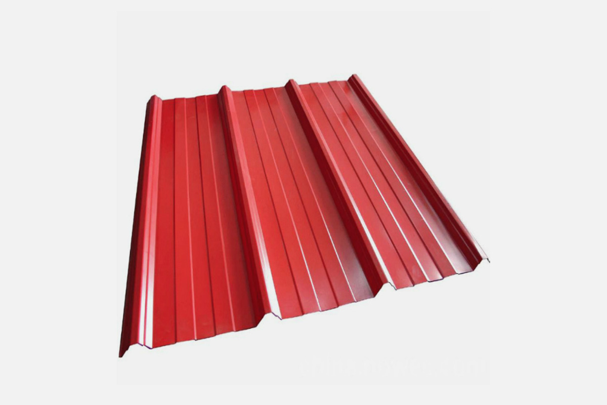 COLOR COATED CORRUGATED STEEL IN SHEET
