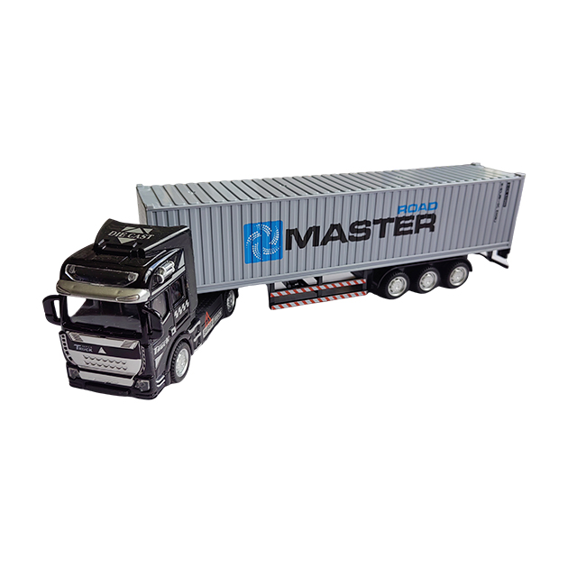 1/50 Diecast Model Car Europe Style Cab Zinc Alloy Container Truck Model Toys