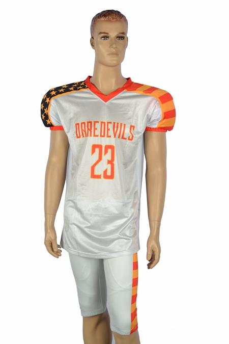 charcoal 14 Panel Customized American football uniforms for semi pro teams sets