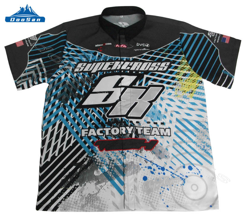 oem custom made team motorcycle jersey design for youth motorcycle & auto racing wear