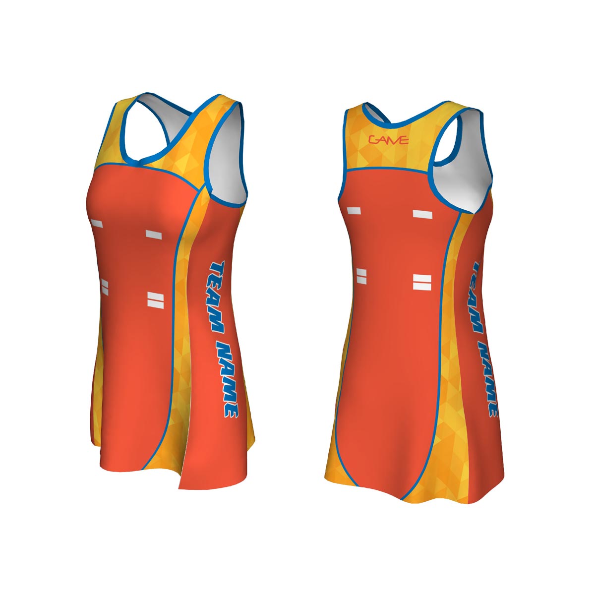 Custom colorful design sublimation netball uniforms netball jersey