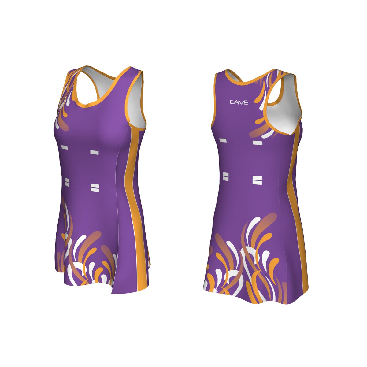 sublimated new pattern girls netball dress custom women netball dress