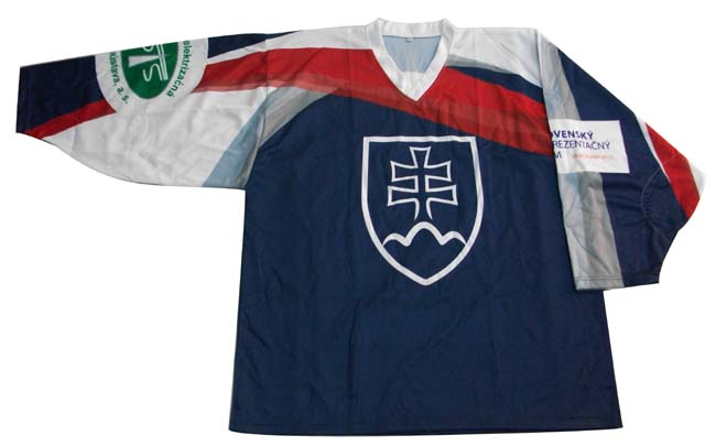 Custom Sublimated Hockey Jersey - Striped Design, Moisture-Wicking
