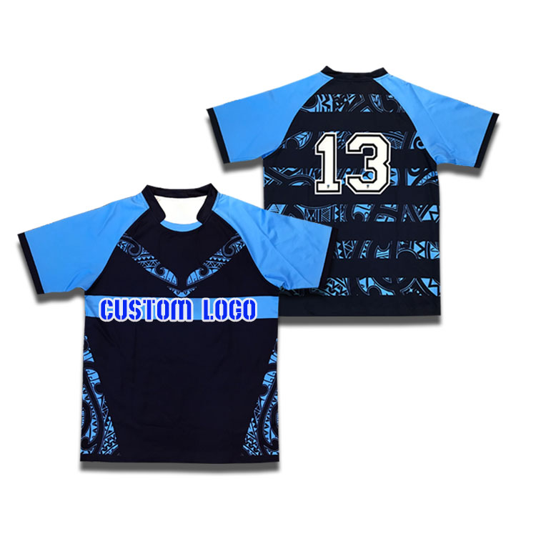 Full Sublimation Custom Rugby Jersey Abstract Painting Rugby Shirt