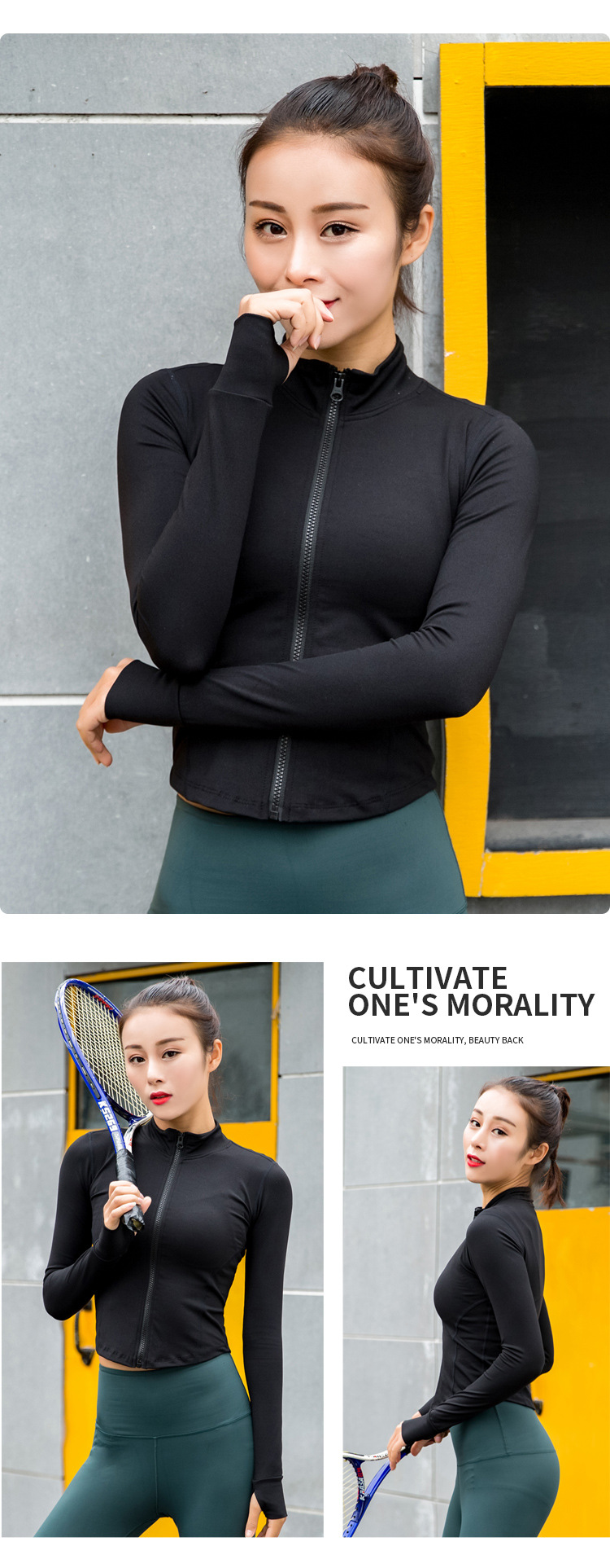 Running Jacket Women Sport Jacket   Yoga Jacket Breathable Yoga Top   Shirt