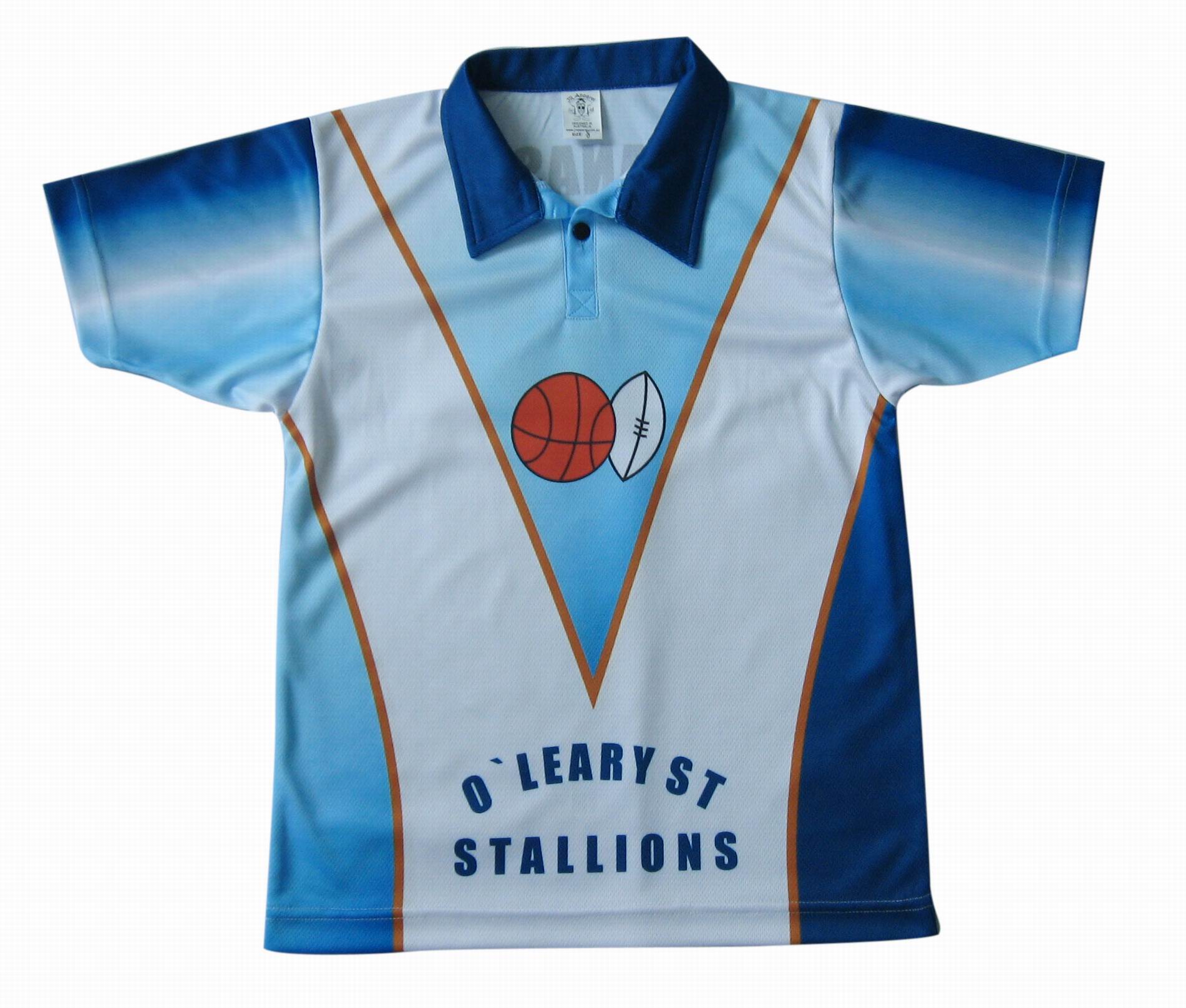 Fashion Sublimation Spandex Blend Breathable Comfortable Men Polo Shirt
