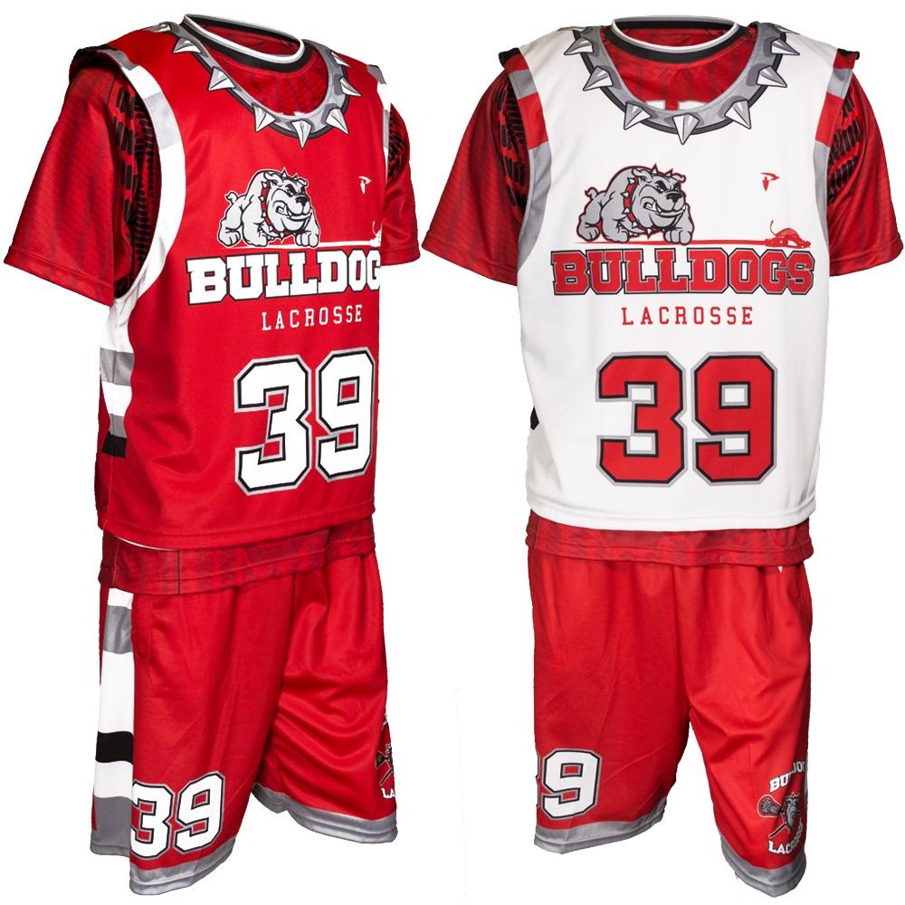 College sublimation custom box lacrosse jersey uniforms