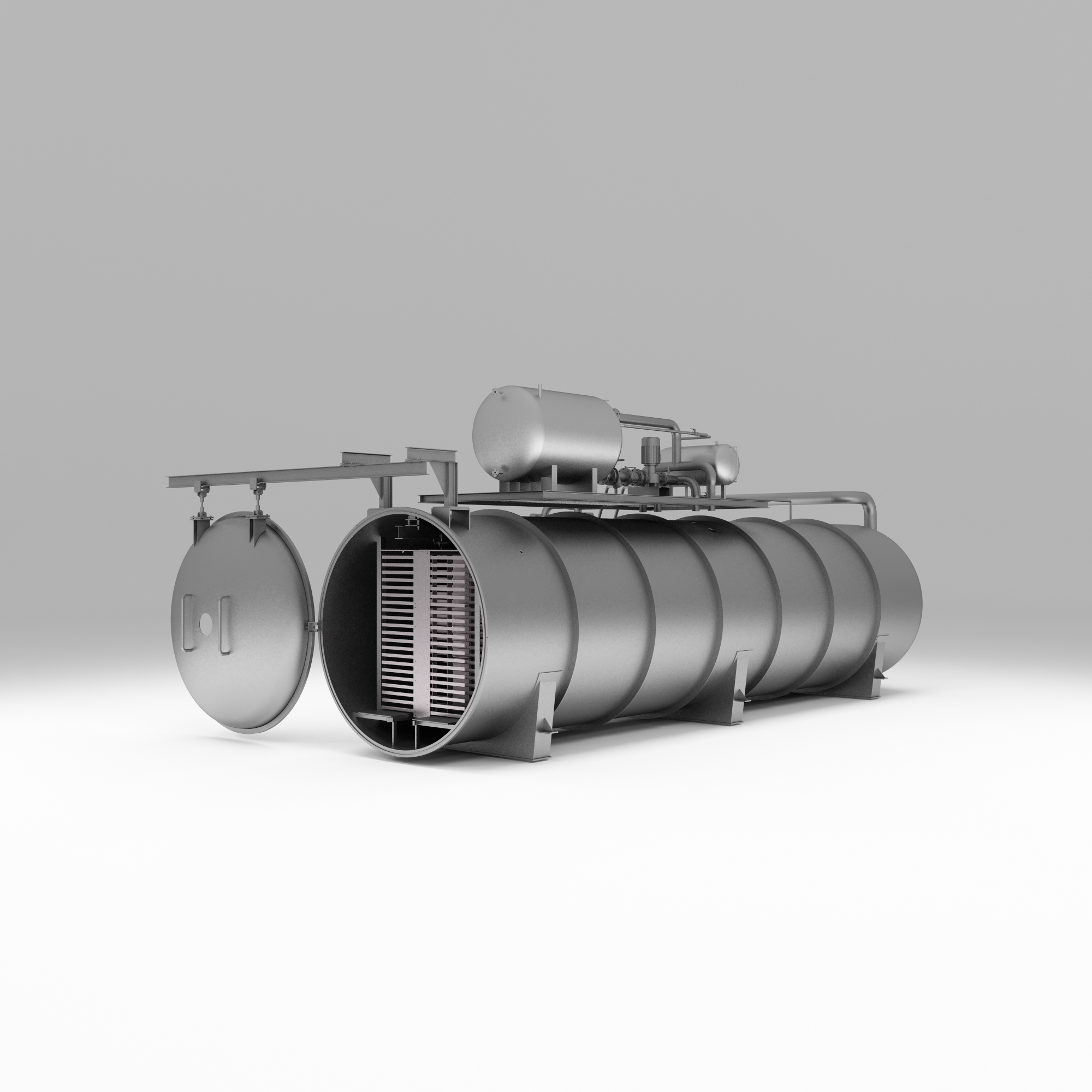 200m² Industrial Vacuum Freeze Dryer | Large-Scale Automated Lyophilizer