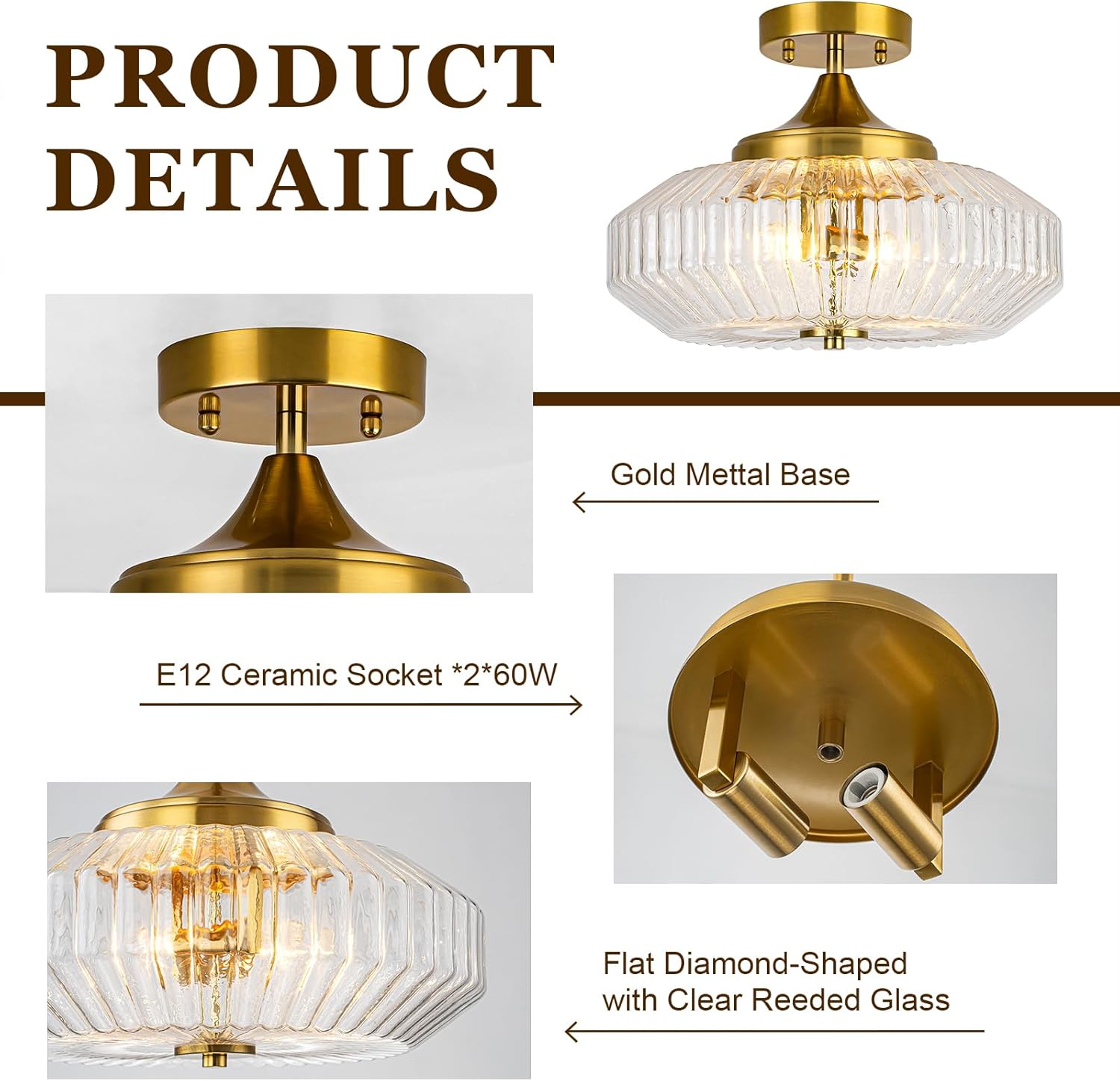 Luxury Gold Crystal Pendant Ceiling Light Adjustable Modern Round Chandelier